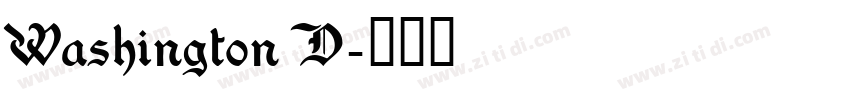 Washington D字体转换
